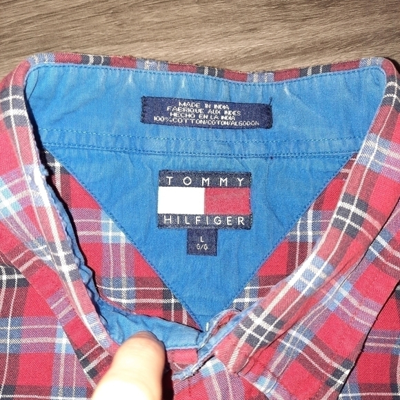 Tommy Hilfiger Plaid Button Up - Picture 3 of 4